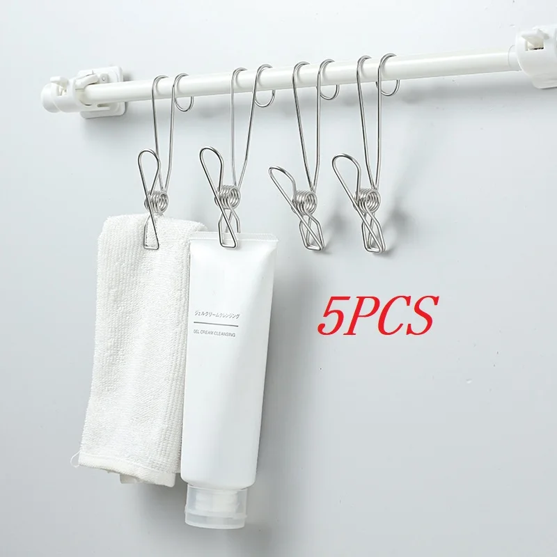 5PCS Home Storage Rack Laundry Chip Hook Clothes Hook Photo Clip Stainless Steel Clothespin Towel Chip Hook Wall Hook
5PCS Home Storage Rack Laundry Chip Hook Clothes Hook Photo Clip Stainless Steel Clothespin Towel Chip Hook Wall Hook
