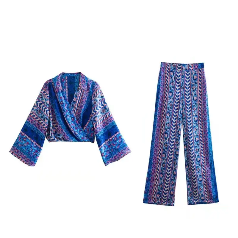 Women Suits 2022 New Fashion Printed Silk Satin Textured Shirts and High Waist Printed Pants Pullover Long Sleeve Shirts Hot
Women Suits 2022 New Fashion Printed Silk Satin Textured Shirts and High Waist Printed Pants Pullover Long Sleeve Shirts Hot