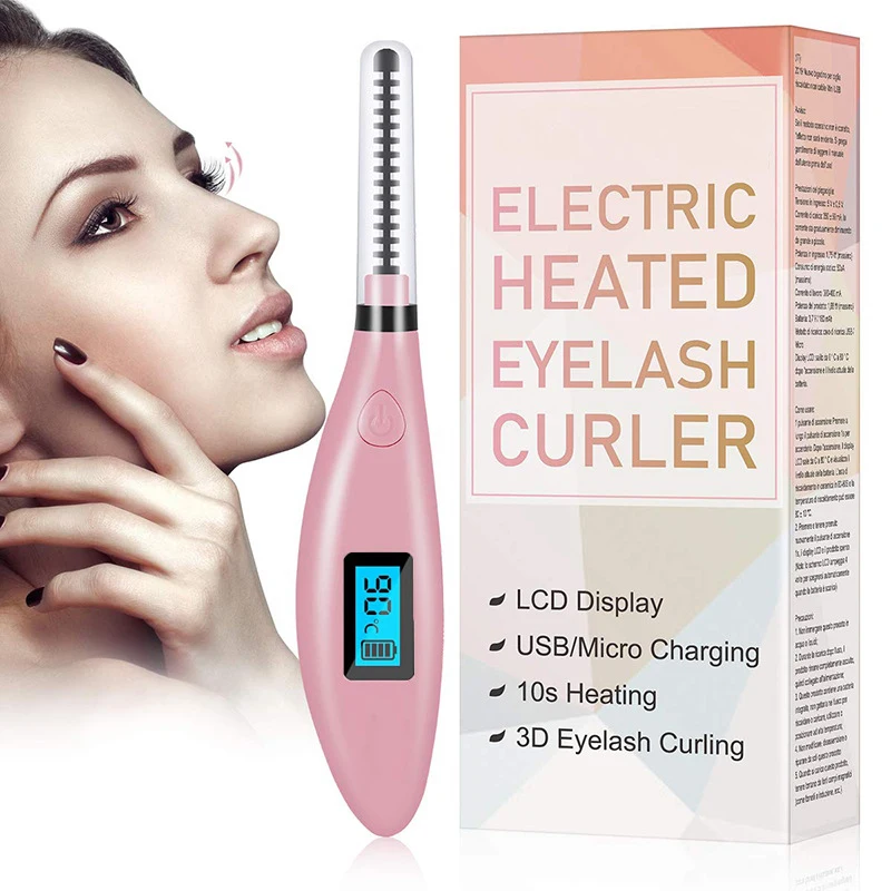 Electric Heated Eyelash Curler USB Rechargeable Eyelashes Curler Quick Heating Natural Eyelash Roller Curler Long Lasting Makeup
Electric Heated Eyelash Curler USB Rechargeable Eyelashes Curler Quick Heating Natural Eyelash Roller Curler Long Lasting Makeup