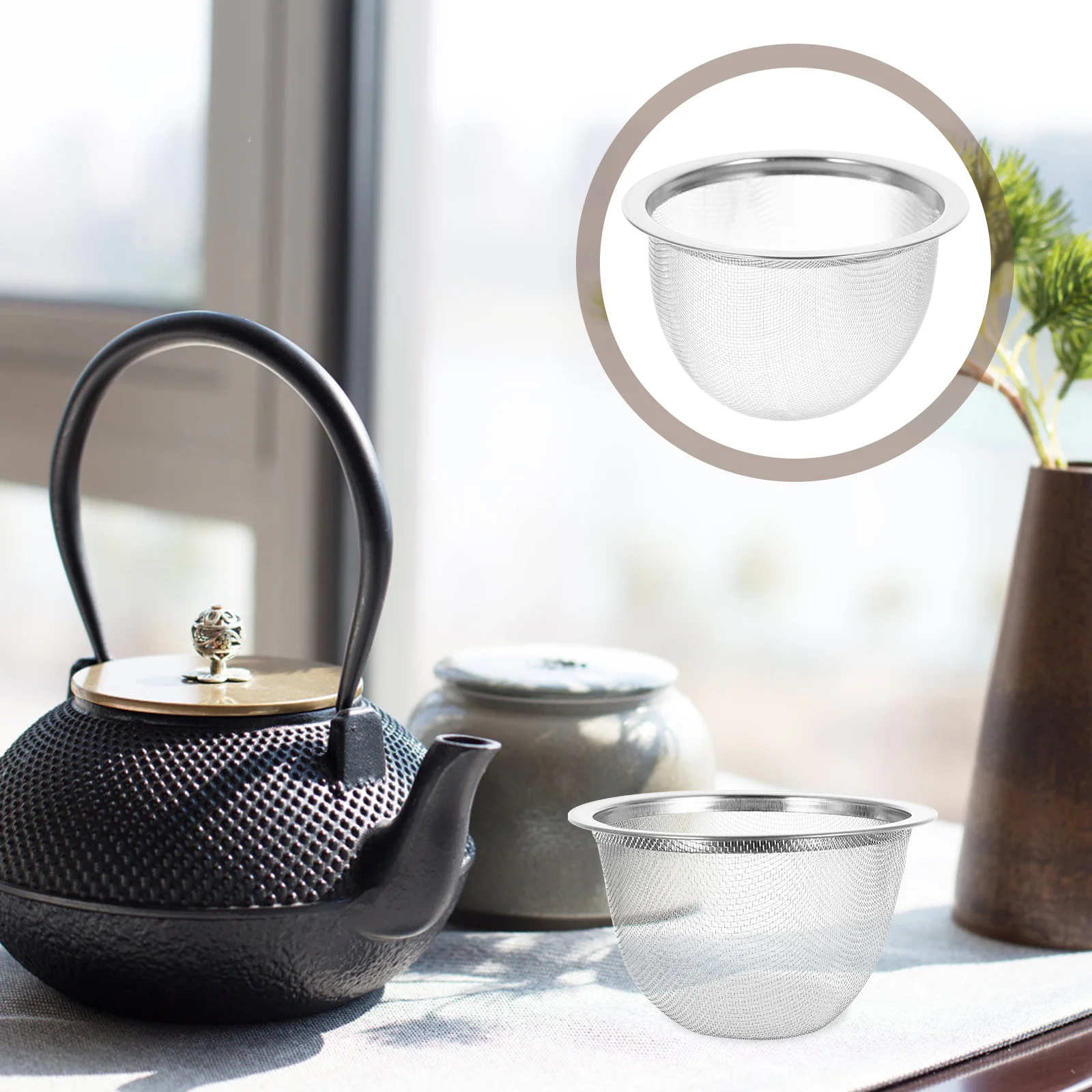 Tea Strainer Infuser Mesh Loose Stainless Steel Teapot Filter Leaf Filters Steeper Metal Coffee Basket Replacement Strainers
Tea Strainer Infuser Mesh Loose Stainless Steel Teapot Filter Leaf Filters Steeper Metal Coffee Basket Replacement Strainers