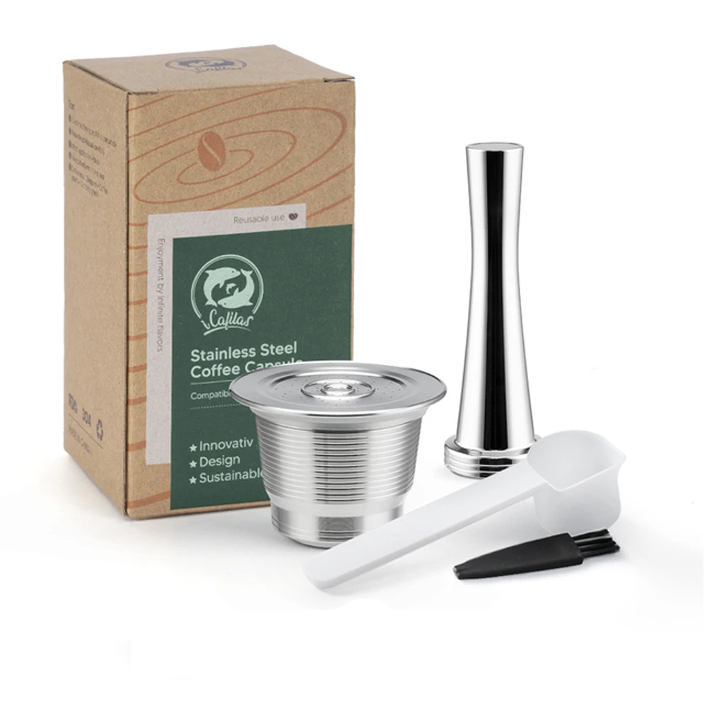 Многоразовые капсулы для Nespresso из нержавеющей стали i Cafilas
Многоразовые капсулы для Nespresso из нержавеющей стали i Cafilas