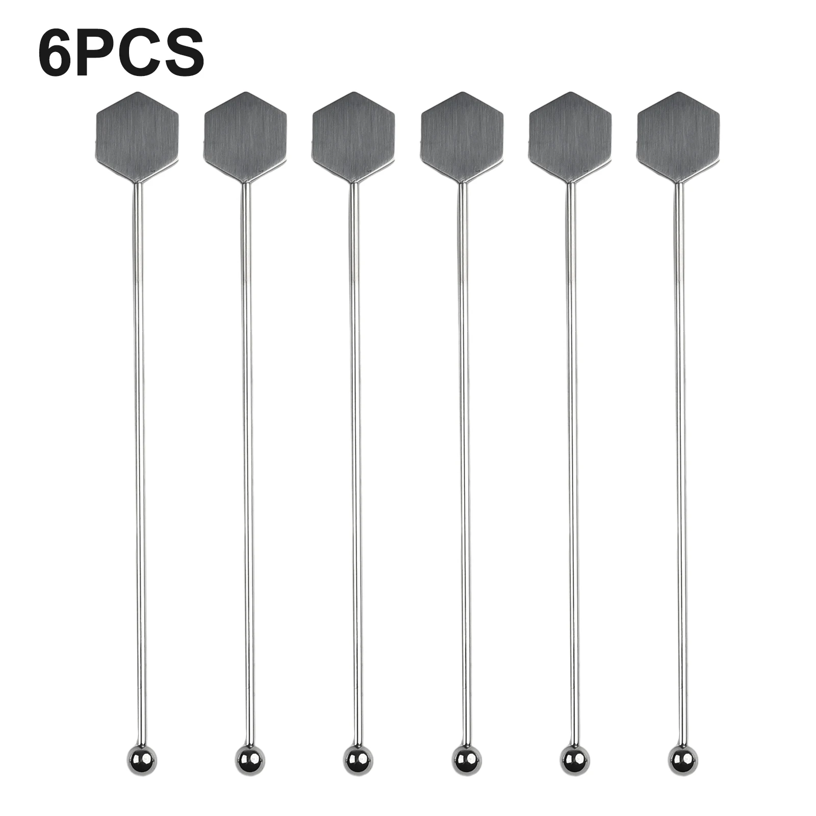 6pcs Silver Cocktail Picks Stainless Steel Cocktail Sticks Fruit Sticks Practical Swizzle Sticks For Kitchen Dining & Bar
6pcs Silver Cocktail Picks Stainless Steel Cocktail Sticks Fruit Sticks Practical Swizzle Sticks For Kitchen Dining & Bar