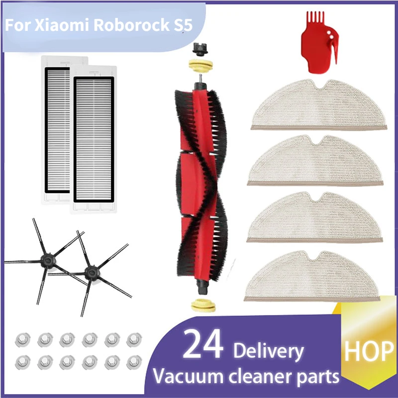 For Xiaomi Roborock S5 Max S6 S50 S51 S55 Vacuum Cleaner Part Accessories HEPA Filter + Side Brush + Main Brush + Mop Cloths
For Xiaomi Roborock S5 Max S6 S50 S51 S55 Vacuum Cleaner Part Accessories HEPA Filter + Side Brush + Main Brush + Mop Cloths