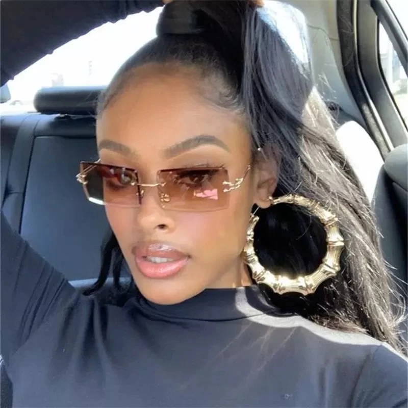 Fashion Small Rectangle Sunglasses Women Rimless Square Sun Glasses 2022 Summer Style Female Uv400 Green Brown
Fashion Small Rectangle Sunglasses Women Rimless Square Sun Glasses 2022 Summer Style Female Uv400 Green Brown