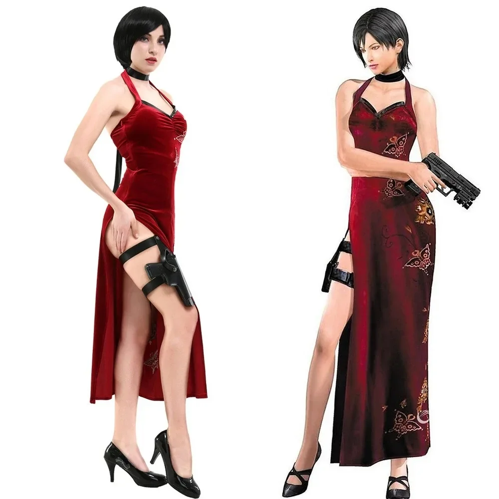 Костюм для косплея короля и королевы дома 4 Ada Wong, платье Чонсам со злым, мини-юбка, Хэллоуин, карнавальный костюм для взрослых женщин и девочек
Костюм для косплея короля и королевы дома 4 Ada Wong, платье Чонсам со злым, мини-юбка, Хэллоуин, карнавальный костюм для взрослых женщин и девочек
