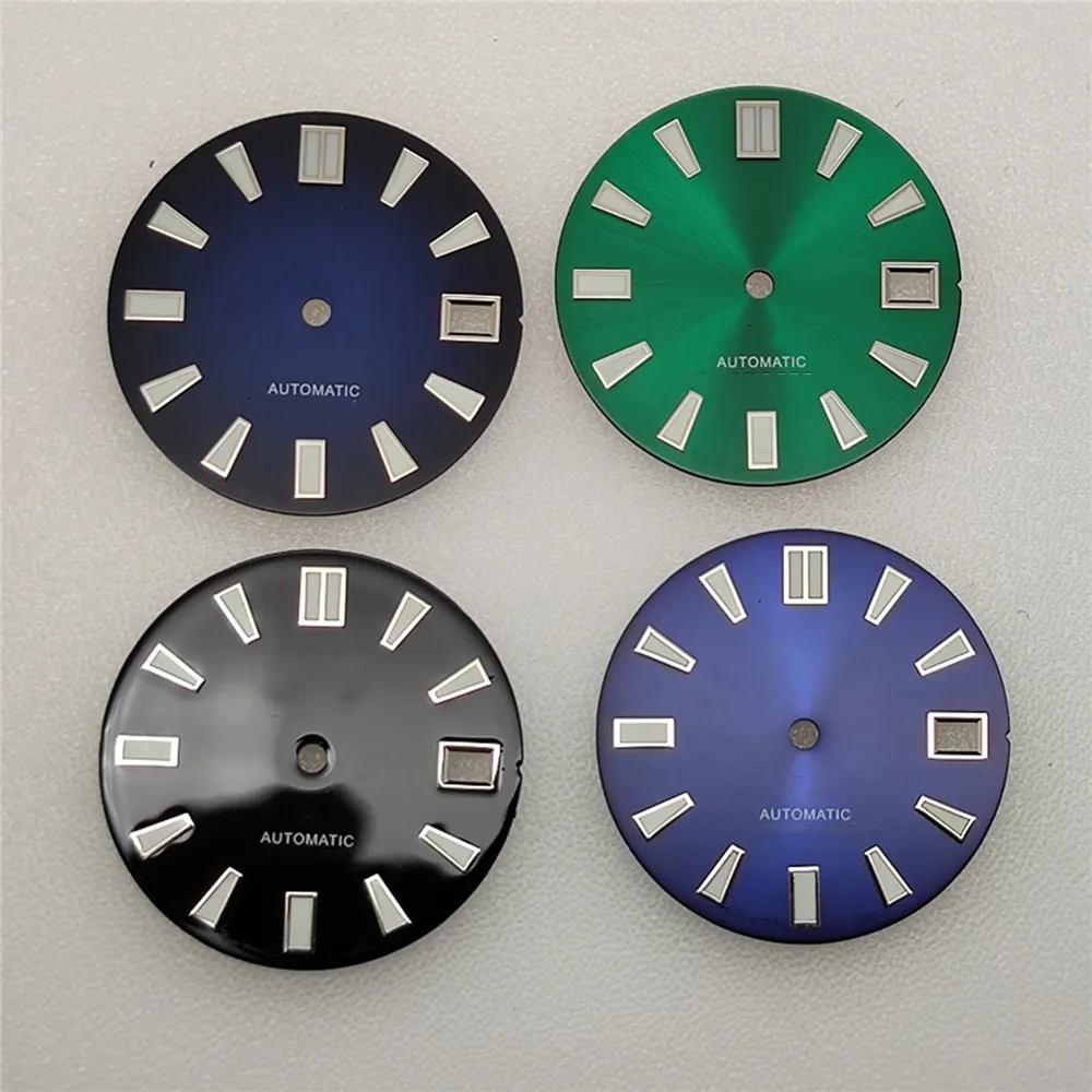 28.5MM Modified Watch Dial for NH35 C3 Green Luminous Dial for NH35A Mechanical Movement Upgrade Part
28.5MM Modified Watch Dial for NH35 C3 Green Luminous Dial for NH35A Mechanical Movement Upgrade Part