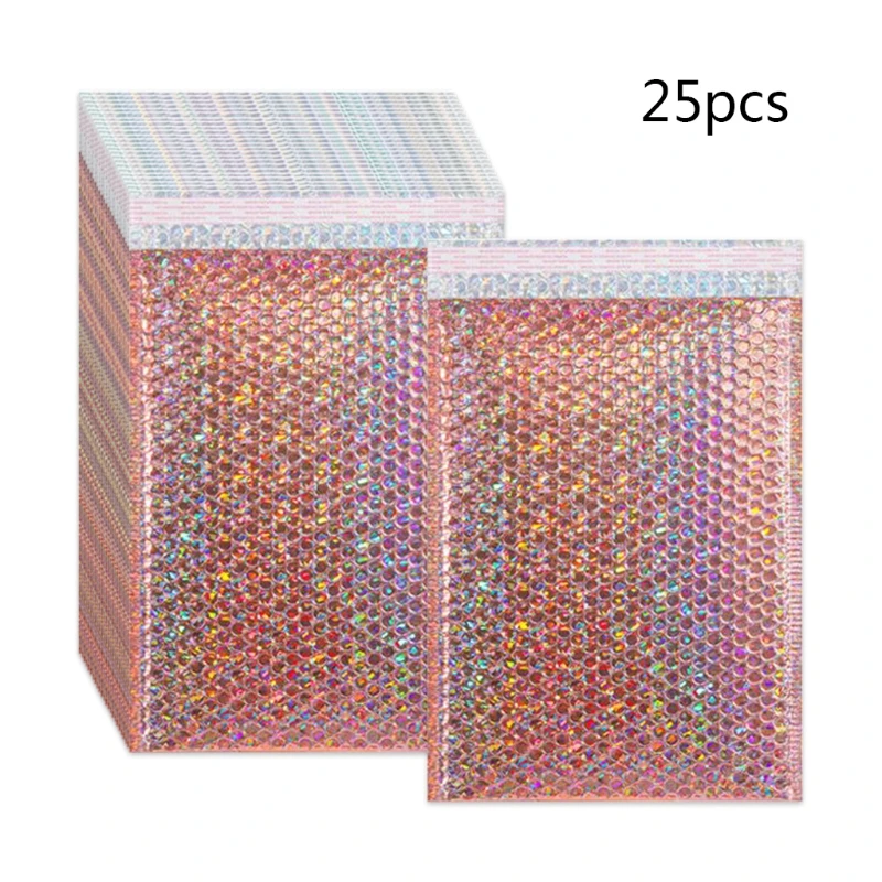25Pcs Hologram Bubble Mailers Padded Envelopes Lined Poly Mailer Self Seal Bags 87HA
25Pcs Hologram Bubble Mailers Padded Envelopes Lined Poly Mailer Self Seal Bags 87HA