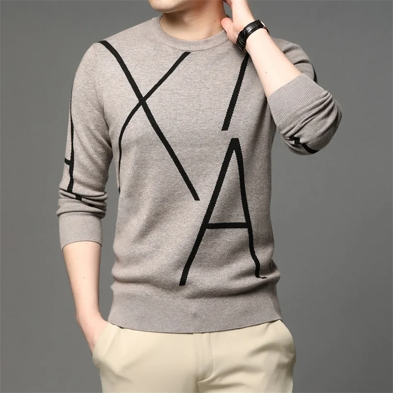 Knit 2021 Tracksuit Brand New Fashion High End Winter Wool Pullover Black Sweater For Man Cool Autum Casual Jumper Mens Clothing
Knit 2021 Tracksuit Brand New Fashion High End Winter Wool Pullover Black Sweater For Man Cool Autum Casual Jumper Mens Clothing