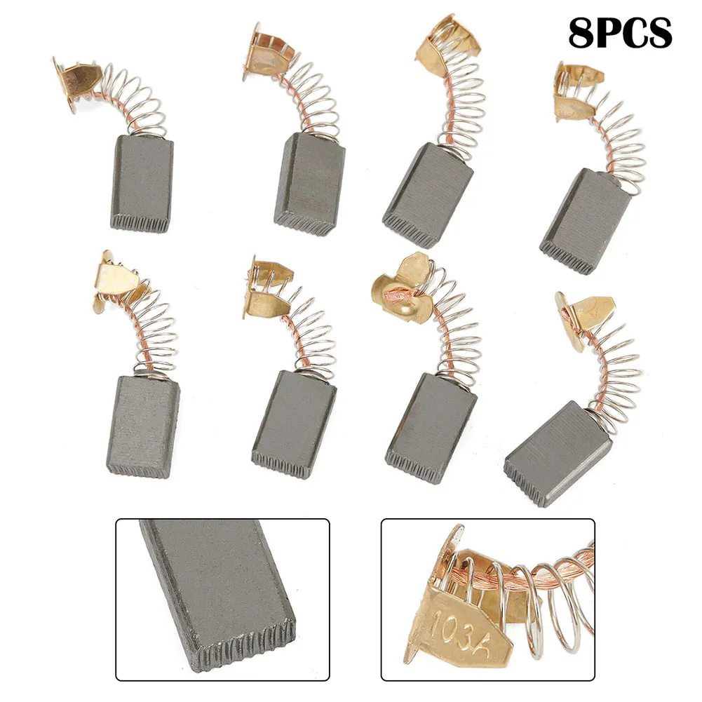 8pcs Carbon Brush Angle Grinder Replacement Electric Hammer Drill Graphite Brush Cutting Polishing Machine Electric Power
8pcs Carbon Brush Angle Grinder Replacement Electric Hammer Drill Graphite Brush Cutting Polishing Machine Electric Power