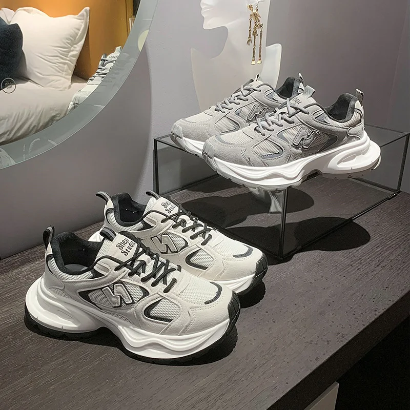 Dad's Shoes Women's Spring and Autumn New Thick Sole Casual Breathable Sports Shoes Women's N-line Fashion Trend Running Shoes
Dad's Shoes Women's Spring and Autumn New Thick Sole Casual Breathable Sports Shoes Women's N-line Fashion Trend Running Shoes