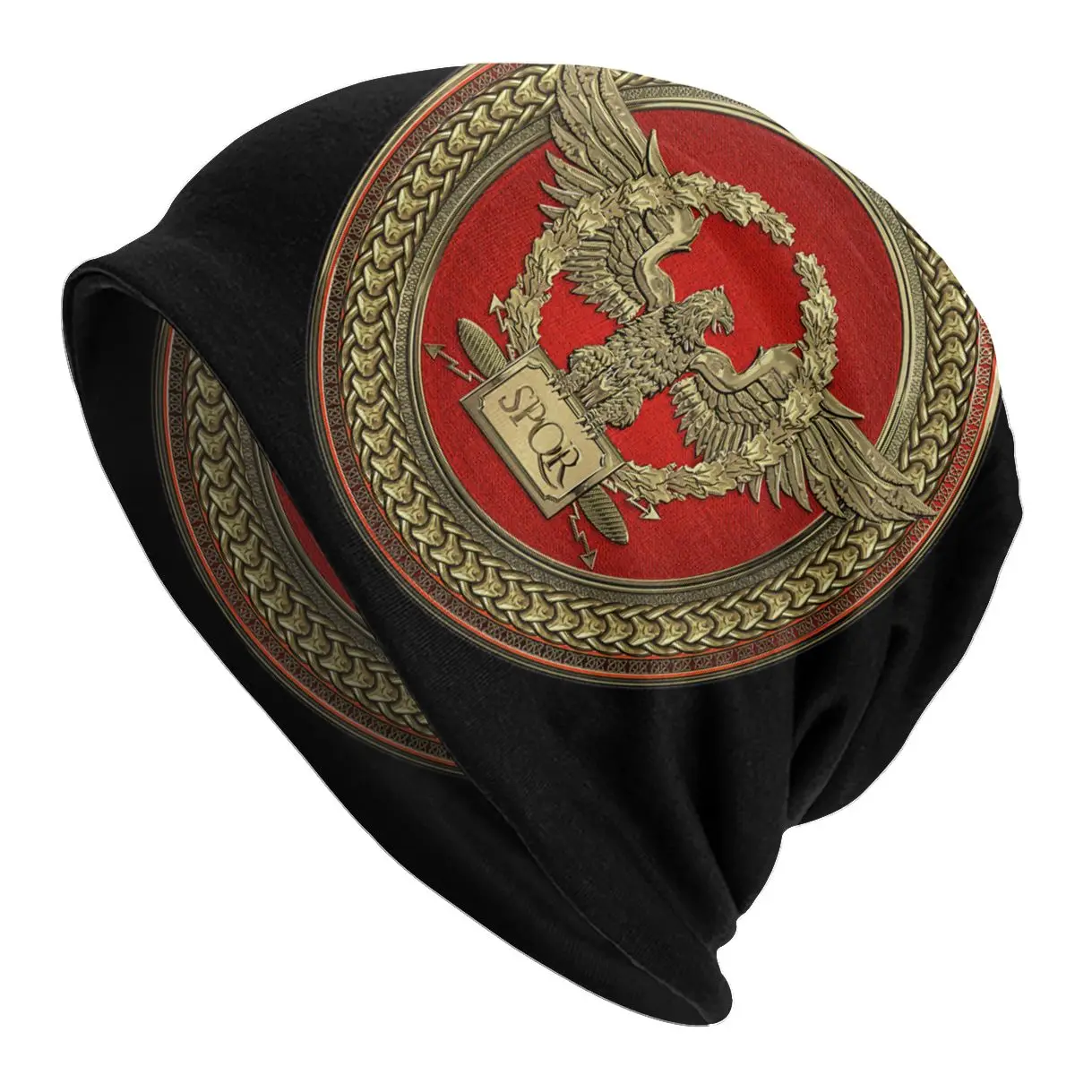 Gold Roman Imperial Eagle Beanies Caps Men Women Unisex Outdoor Winter Warm Knitted Hat Adult Rome SPQR Bonnet Hats
Gold Roman Imperial Eagle Beanies Caps Men Women Unisex Outdoor Winter Warm Knitted Hat Adult Rome SPQR Bonnet Hats