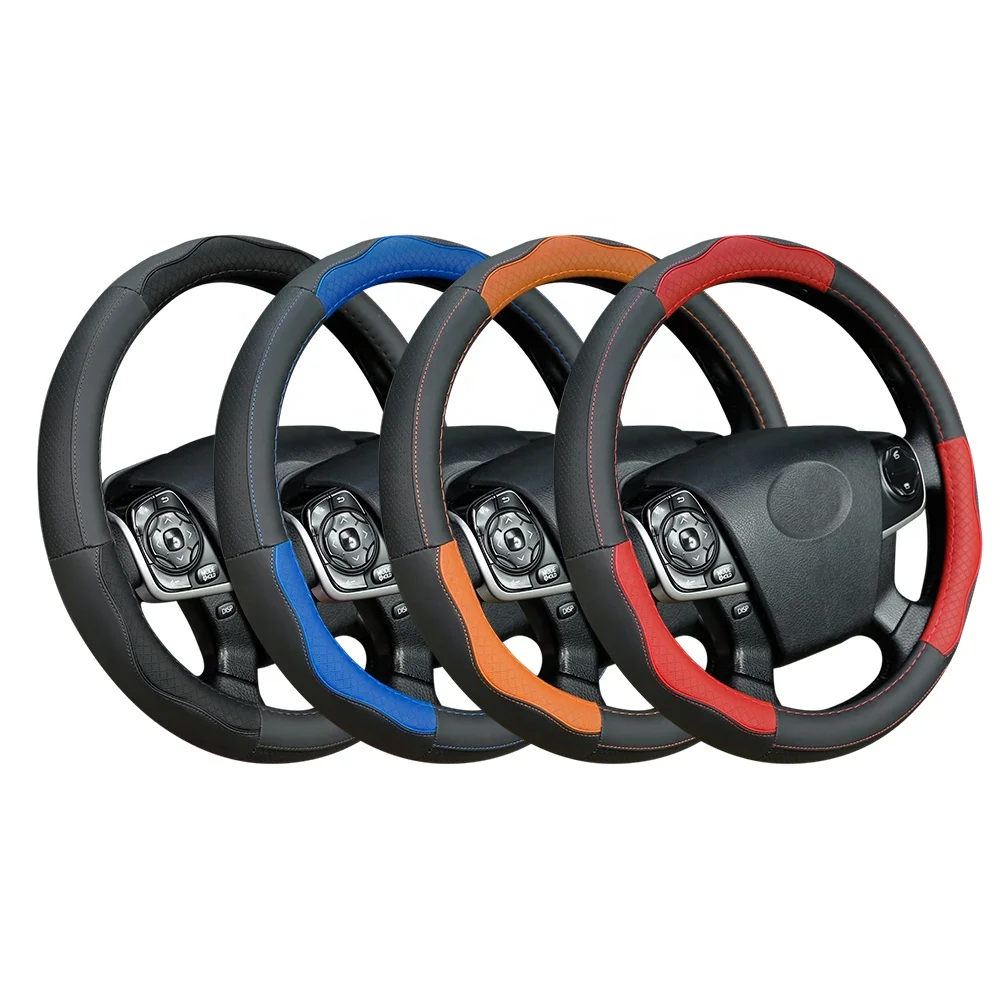 Steering Wheel Cover For Cars Anti-Slip Microfiber Leather Auto Handlebra Protector Case Breathable Universal 38CM Decoration
Steering Wheel Cover For Cars Anti-Slip Microfiber Leather Auto Handlebra Protector Case Breathable Universal 38CM Decoration