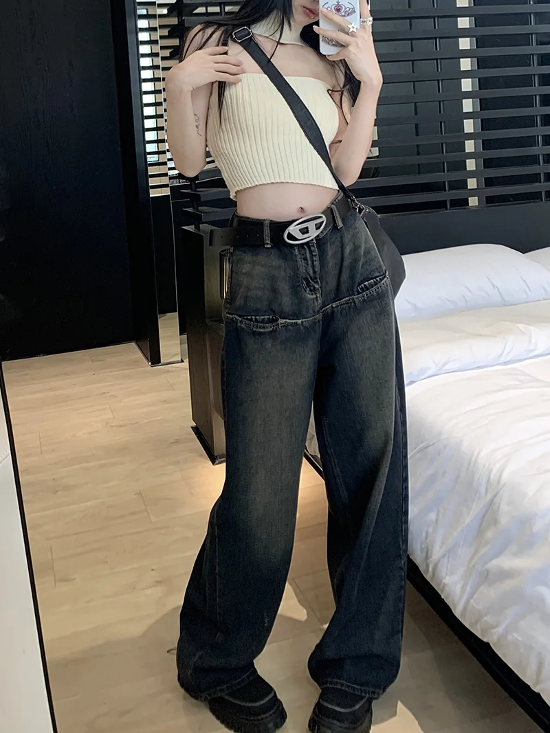 2023 Design Senior Senior Sensing Jeans Female Spring American High -waisted Straight Trousers Loose And Thin -legged Pants Tide
2023 Design Senior Senior Sensing Jeans Female Spring American High -waisted Straight Trousers Loose And Thin -legged Pants Tide