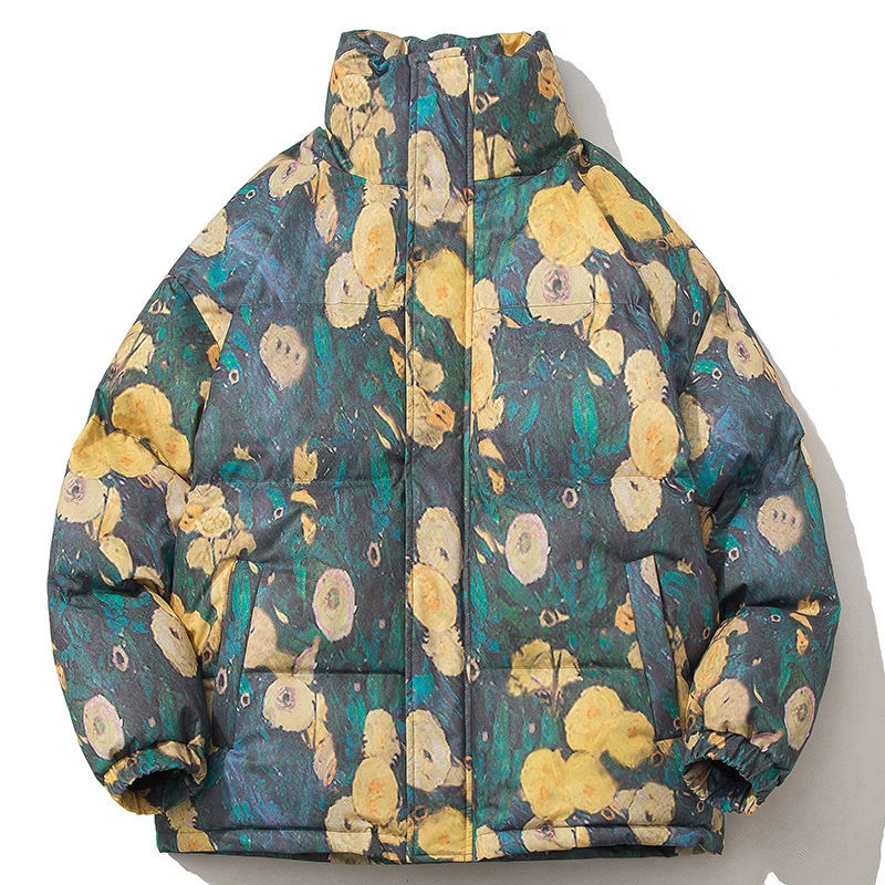 Winter Warm Parkas Mens Fashion Jacket Outdoor Retro Print Bubble Jacket Unisex Windproof Puffer Coat Harajuku Bomber Streetwear
Winter Warm Parkas Mens Fashion Jacket Outdoor Retro Print Bubble Jacket Unisex Windproof Puffer Coat Harajuku Bomber Streetwear