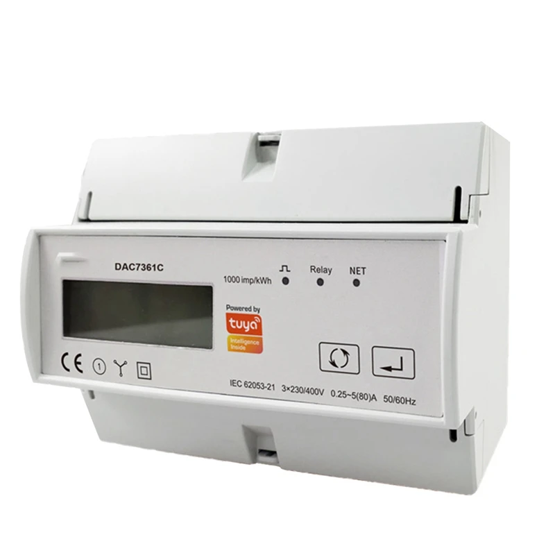 Tuya Smart 3 Phase Energy Meter Kwh Energy Monitor Wattmeter Support Modbus RTU 3X110/190V Or 230/400VAC 50/60Hz
Tuya Smart 3 Phase Energy Meter Kwh Energy Monitor Wattmeter Support Modbus RTU 3X110/190V Or 230/400VAC 50/60Hz