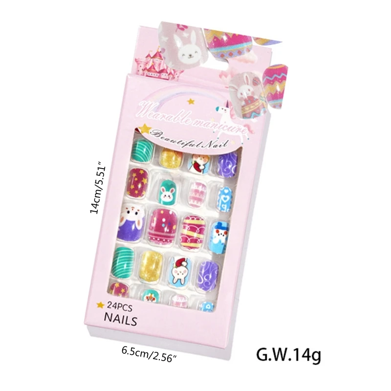 Самоклеящиеся накладные ногти в виде кролика для малышей 
Самоклеящиеся накладные ногти в виде кролика для малышей