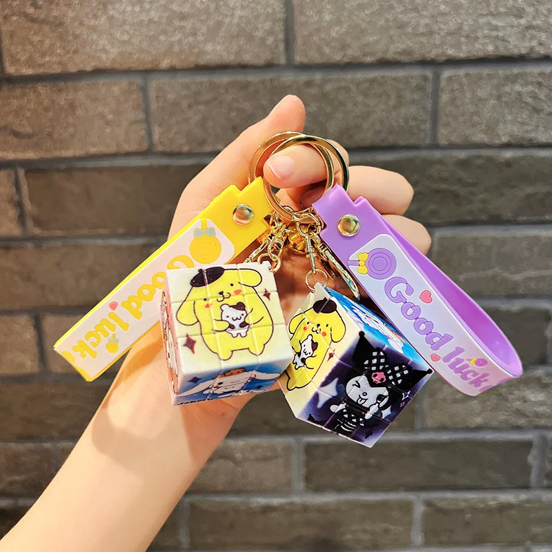 Mini Anime Rubik's Cube Hello Kitty Kuromi Grimace Keychain Car Pendant Sanrio Cute Cartoon Couple Key Chain Accessories Gift 
Mini Anime Rubik's Cube Hello Kitty Kuromi Grimace Keychain Car Pendant Sanrio Cute Cartoon Couple Key Chain Accessories Gift