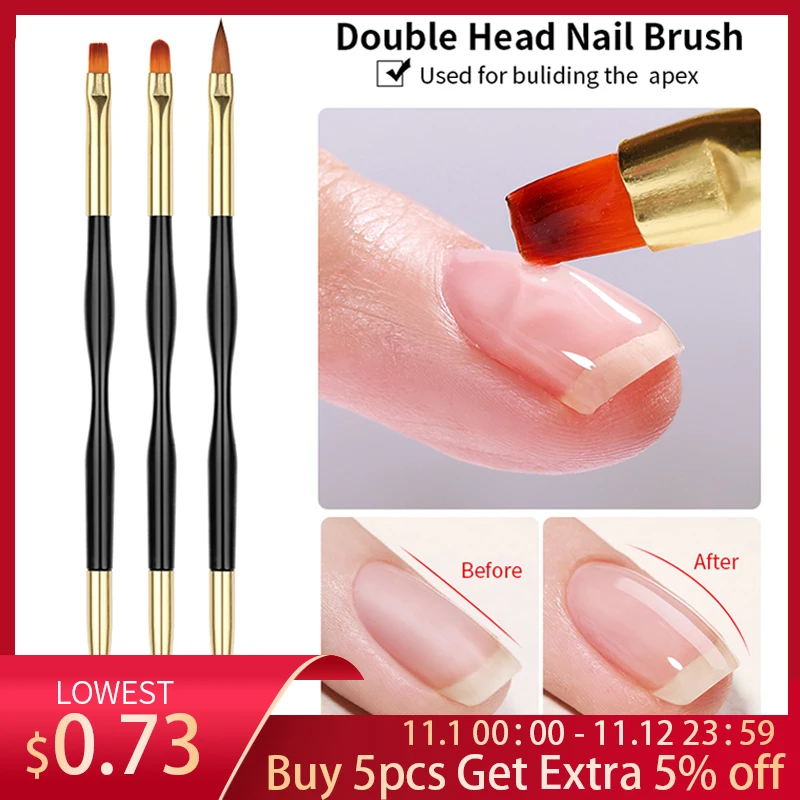 3 шт., набор кистей для маникюра, с французскими полосками 
3 шт., набор кистей для маникюра, с французскими полосками