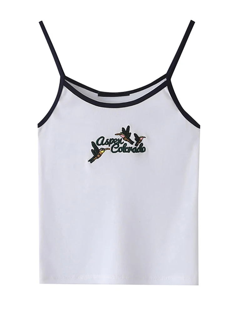 Y2K Girls Slim Cartoon Embroidery Camis 2022 Summer Fashion Ladies Soft Cotton Tank Tops Sweet Women Crop Chic Top Cute 
Y2K Girls Slim Cartoon Embroidery Camis 2022 Summer Fashion Ladies Soft Cotton Tank Tops Sweet Women Crop Chic Top Cute