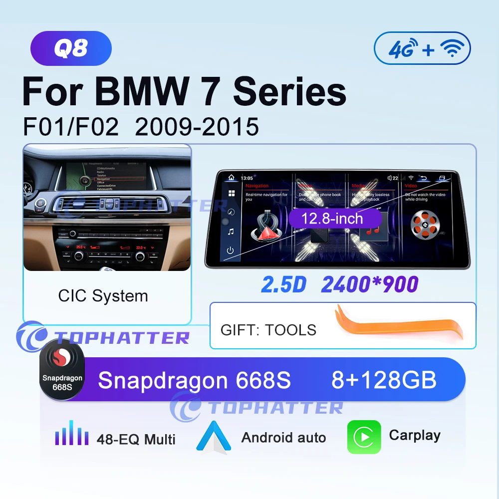 12.8 2K 2400*900 2.5D Car Radio For BMW 7 Series F01 F02 Screen CarPlay Android Auto Multimedia Player Navi Head Unit 360 audio
12.8 2K 2400*900 2.5D Car Radio For BMW 7 Series F01 F02 Screen CarPlay Android Auto Multimedia Player Navi Head Unit 360 audio
