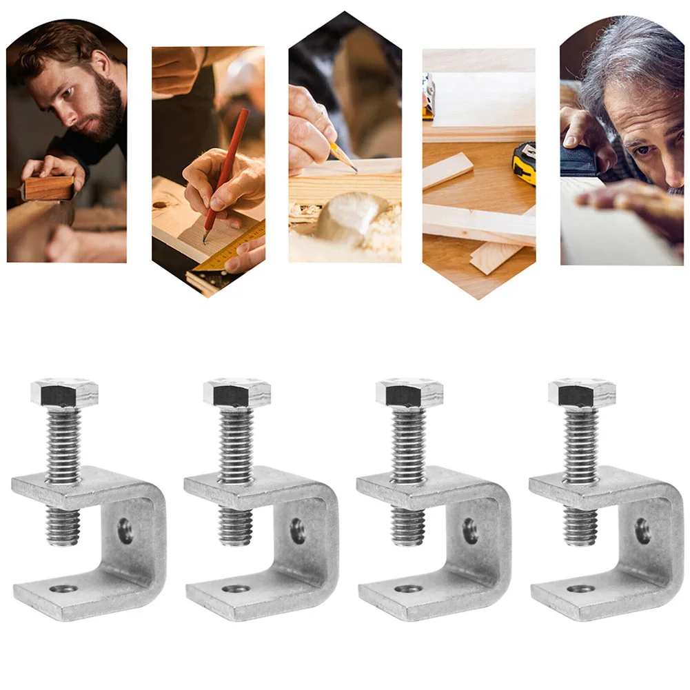 High Quality C-clamp Jaw U-shaped Clip Silver Stainless Steel Table Bracket Tiger Clamp With Screw 0-20mm 1/2/4pcs
High Quality C-clamp Jaw U-shaped Clip Silver Stainless Steel Table Bracket Tiger Clamp With Screw 0-20mm 1/2/4pcs