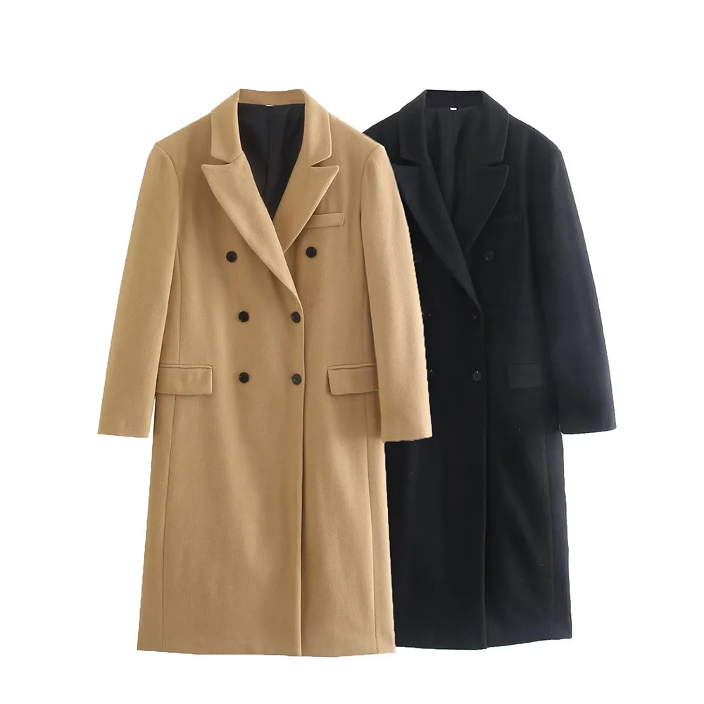 PB&ZA Woman Long Coat Woolen Jackets Autumn/Winter 2022 Ladies Fashion Streetwear Solid Double Breasted Female Overcoat 86347448
PB&ZA Woman Long Coat Woolen Jackets Autumn/Winter 2022 Ladies Fashion Streetwear Solid Double Breasted Female Overcoat 86347448