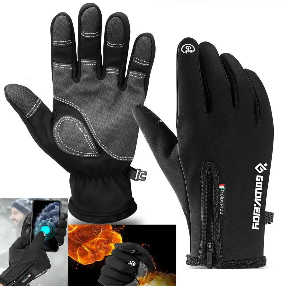 Men's And Women's Windproof And Waterproof Fleece Gloves Motorcycle Winter Thermal Fleece Lined Winter Water Screen Gloves
Men's And Women's Windproof And Waterproof Fleece Gloves Motorcycle Winter Thermal Fleece Lined Winter Water Screen Gloves