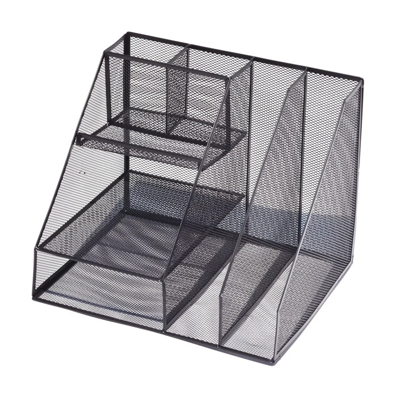 Mesh Desk Storage Bag With Pen Holder, Office Supplies, Desktop Accessories, With 8 Compartments, Suitable For Office
Mesh Desk Storage Bag With Pen Holder, Office Supplies, Desktop Accessories, With 8 Compartments, Suitable For Office
