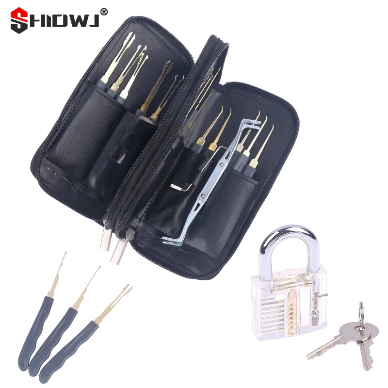 Locksmith Tools Supplies Zinc Alloy Wrench Hand Tool Removal Hooks Lock Extractor Lock Pick Set Practice Transparent Lock Kit
Locksmith Tools Supplies Zinc Alloy Wrench Hand Tool Removal Hooks Lock Extractor Lock Pick Set Practice Transparent Lock Kit
