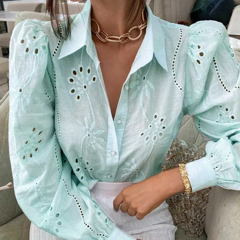 Vintage White Shirts Blouses Women Fashion Casual Tops Female Turn-Down Collar Long Sleeve Blouse OL Shirt Simple Top Green 2021
Vintage White Shirts Blouses Women Fashion Casual Tops Female Turn-Down Collar Long Sleeve Blouse OL Shirt Simple Top Green 2021
