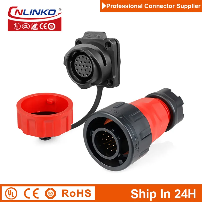 Cnlinko YM24 19pin Plastic M24 Aviation Waterproof Cable Signal Connectors Plug Socket Joint for Automation Robot UAV Equipment 
Cnlinko YM24 19pin Plastic M24 Aviation Waterproof Cable Signal Connectors Plug Socket Joint for Automation Robot UAV Equipment
