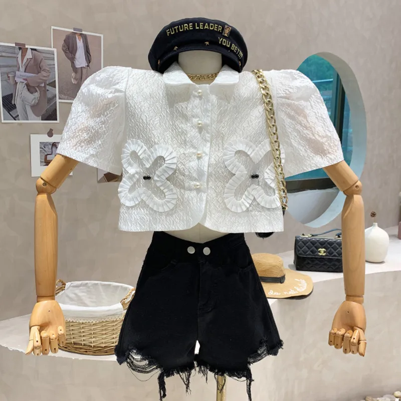 New Women's Clothing 2022 Spring Summer Design high waist short shirt versatile thin top blusas mujer de moda 2022
New Women's Clothing 2022 Spring Summer Design high waist short shirt versatile thin top blusas mujer de moda 2022