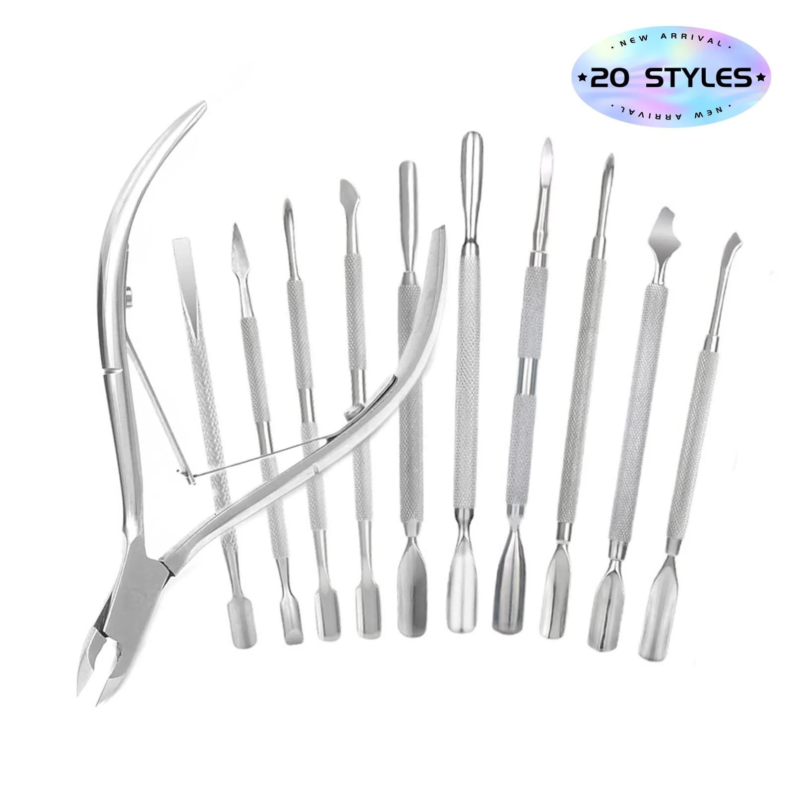 Cuticle Trimmer Cuticle Pusher Nail Cuticle Nipper Professional Pedicure Manicure Tools with Stainless Steel Dual End Pusher
Cuticle Trimmer Cuticle Pusher Nail Cuticle Nipper Professional Pedicure Manicure Tools with Stainless Steel Dual End Pusher