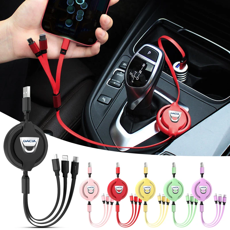Car Styling 3 in 1 USB Charging Cable Retractable Charger Cable For Dacia Duster Logan Mcv 2 Sandero Stepway Dokker Lodgy Goods
Car Styling 3 in 1 USB Charging Cable Retractable Charger Cable For Dacia Duster Logan Mcv 2 Sandero Stepway Dokker Lodgy Goods
