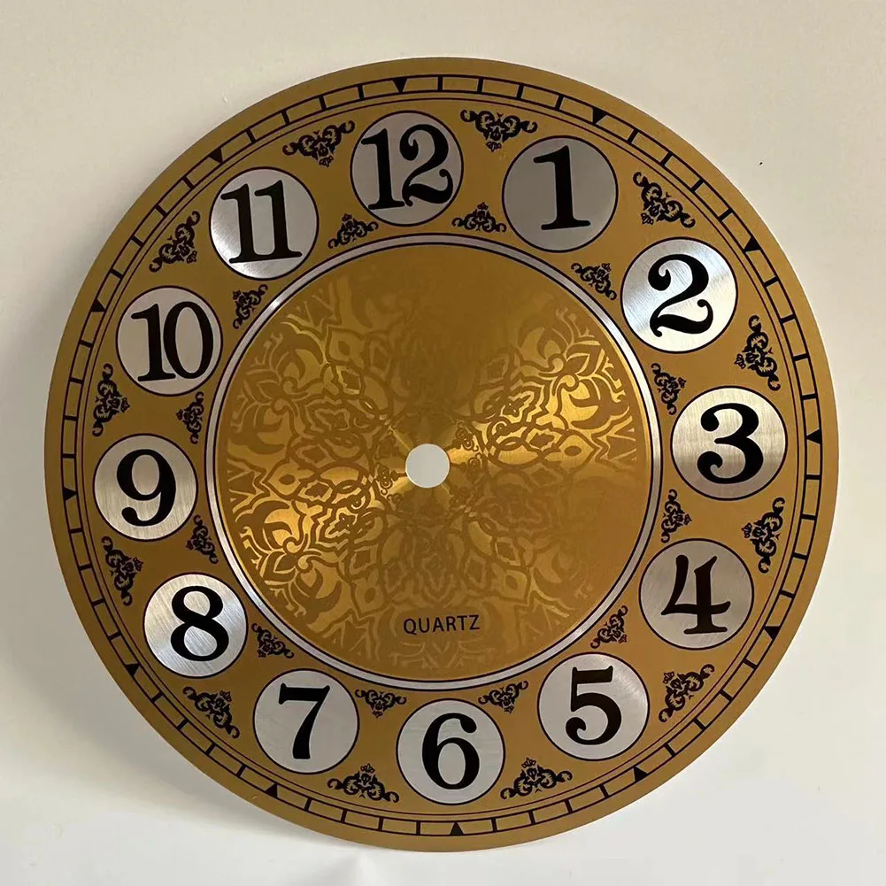 

7 In Diameters 180mm Vintage Aluminium Metal Wall Clock Dial Face Arabic Numeral Aluminium Watch Parts