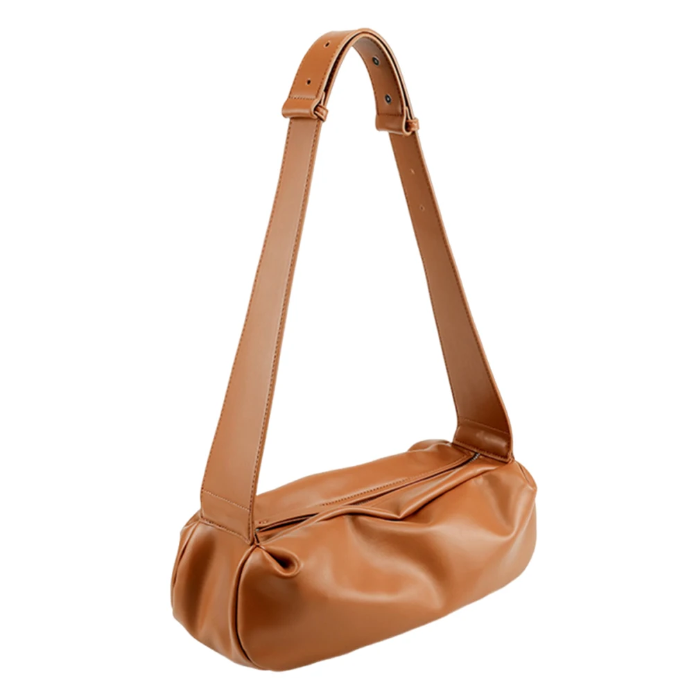 

Women Dumpling Bag Zipper Leather Shoulder Bag Versatile Satchel Hobo Bag Crossbody Sling Bag Girl Stylish Purse