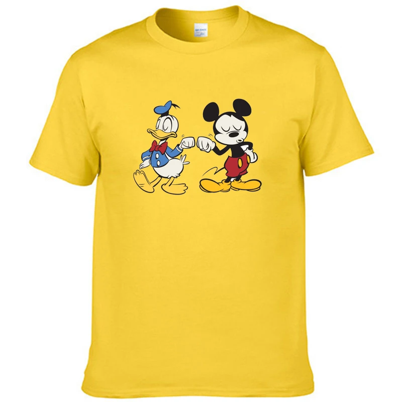 New Donald Duck Mickey Mouse Print Pattern Short-sleeved Cotton Men's T-shirt Casual Disney Women's T-Shirt Summer Fashion Shirt
New Donald Duck Mickey Mouse Print Pattern Short-sleeved Cotton Men's T-shirt Casual Disney Women's T-Shirt Summer Fashion Shirt