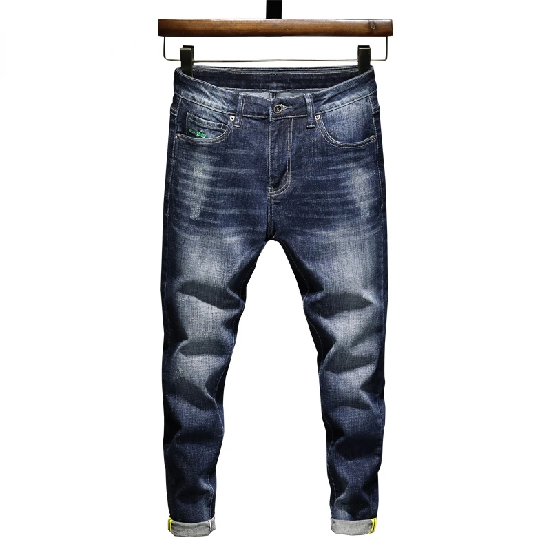 Mens Jeans Brand Slim Fit Blue Stretch Jeans 2022 Spring And Autumn Men's Clothing Streetwear Male Denim Pants Long Trousers
Mens Jeans Brand Slim Fit Blue Stretch Jeans 2022 Spring And Autumn Men's Clothing Streetwear Male Denim Pants Long Trousers
