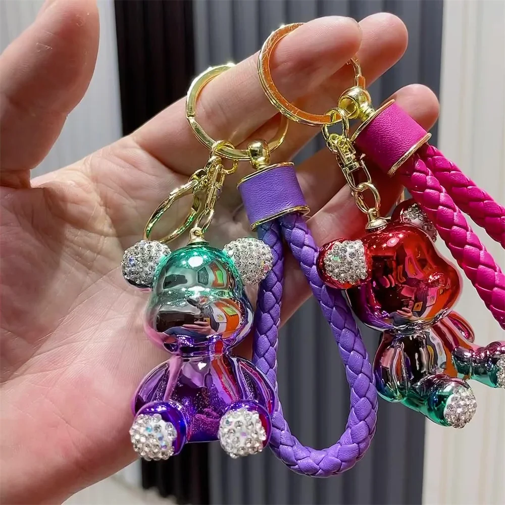 Cute Cartoon Electroplating Teddy Bear Keychains Valentine'S Gift Key Chains For Bag Pendant Accessories Collectible Decor Gift
Cute Cartoon Electroplating Teddy Bear Keychains Valentine'S Gift Key Chains For Bag Pendant Accessories Collectible Decor Gift
