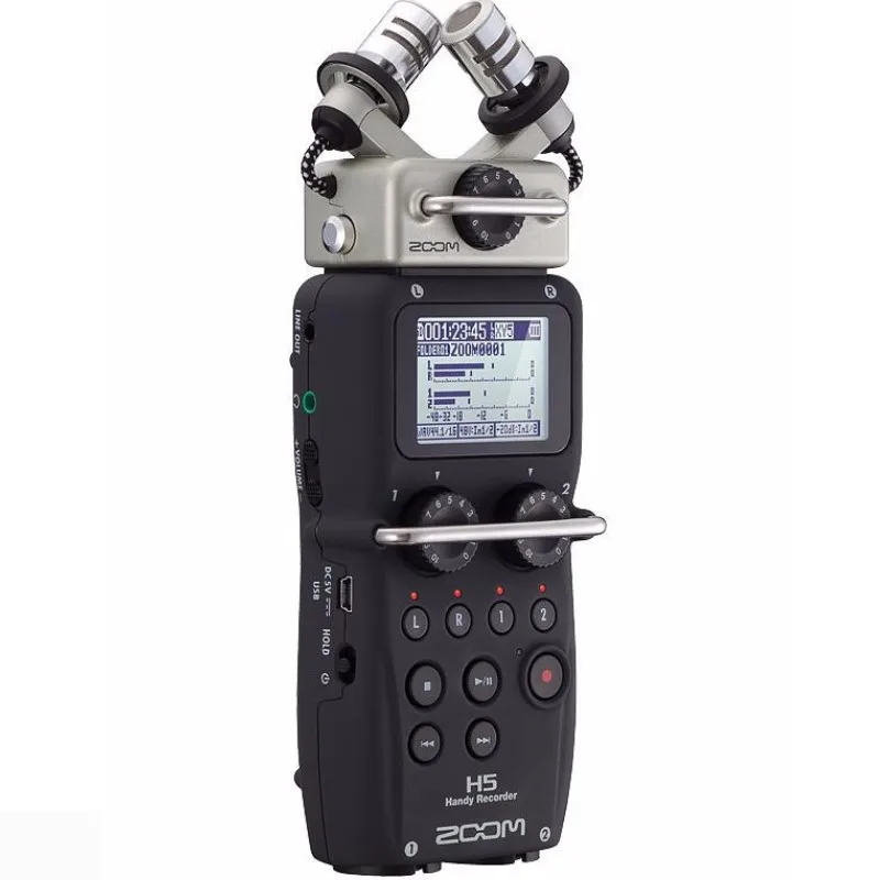 

Hot In stock ZOOM H5 professional handheld digital recorder Four-Track Portable Recorder H4N upgraded version Recording pen