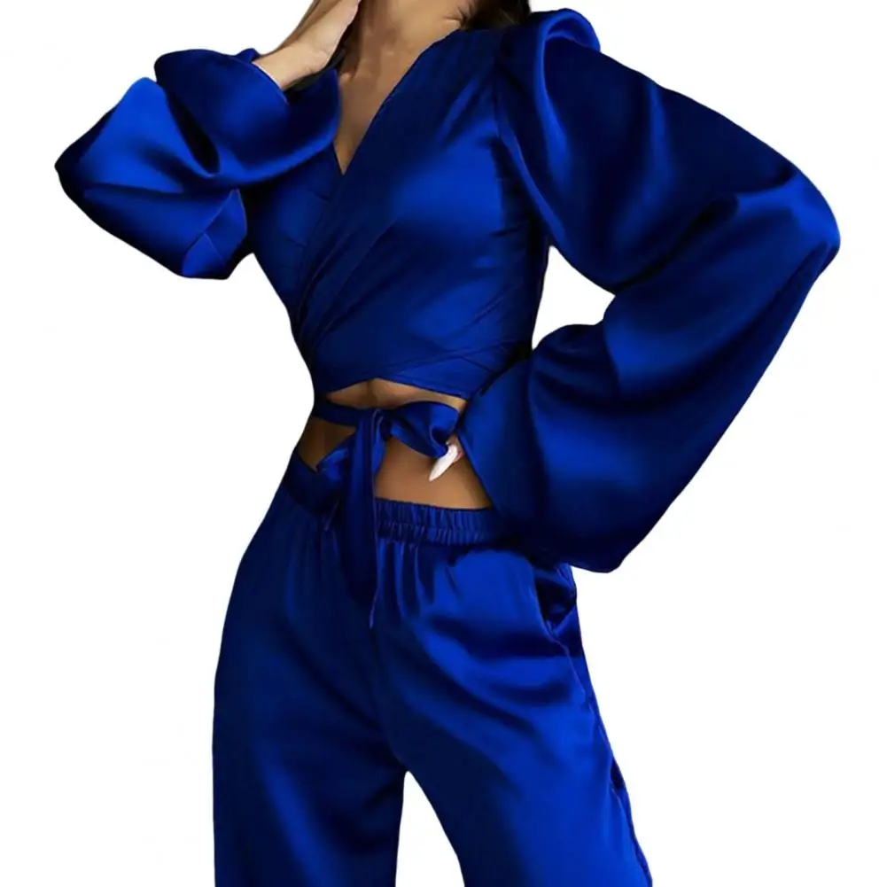 2Pcs/Set Lady Outfit Stylish Lightweight V-neck Daily Clothing Casual Outfit Top Pants Set
2Pcs/Set Lady Outfit Stylish Lightweight V-neck Daily Clothing Casual Outfit Top Pants Set