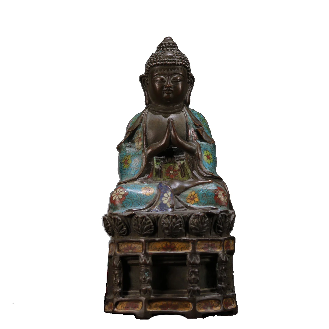 LAOJUNLU Bronze Cloisonné Statue Of Shakyamuni Buddha 29Cm High Chinese Traditional Style Antiques Fine Art Gifts Crafts
LAOJUNLU Bronze Cloisonné Statue Of Shakyamuni Buddha 29Cm High Chinese Traditional Style Antiques Fine Art Gifts Crafts