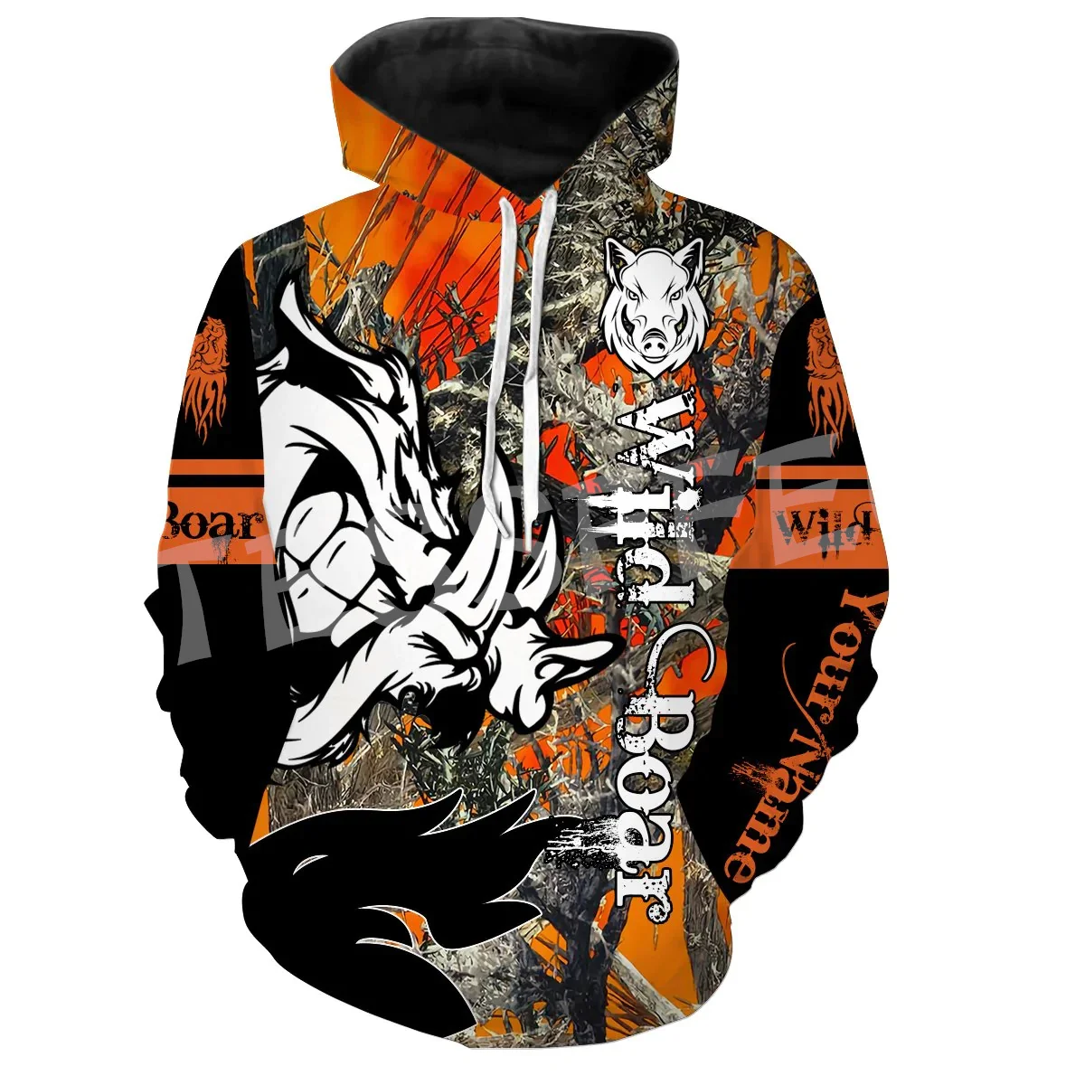 

NewFashion Custom Name Boar Hunting Camo Hunter Tattoo 3DPrint Harajuku Pullover Streetwear Unisex Casual Funny Jacket Hoodies 5
