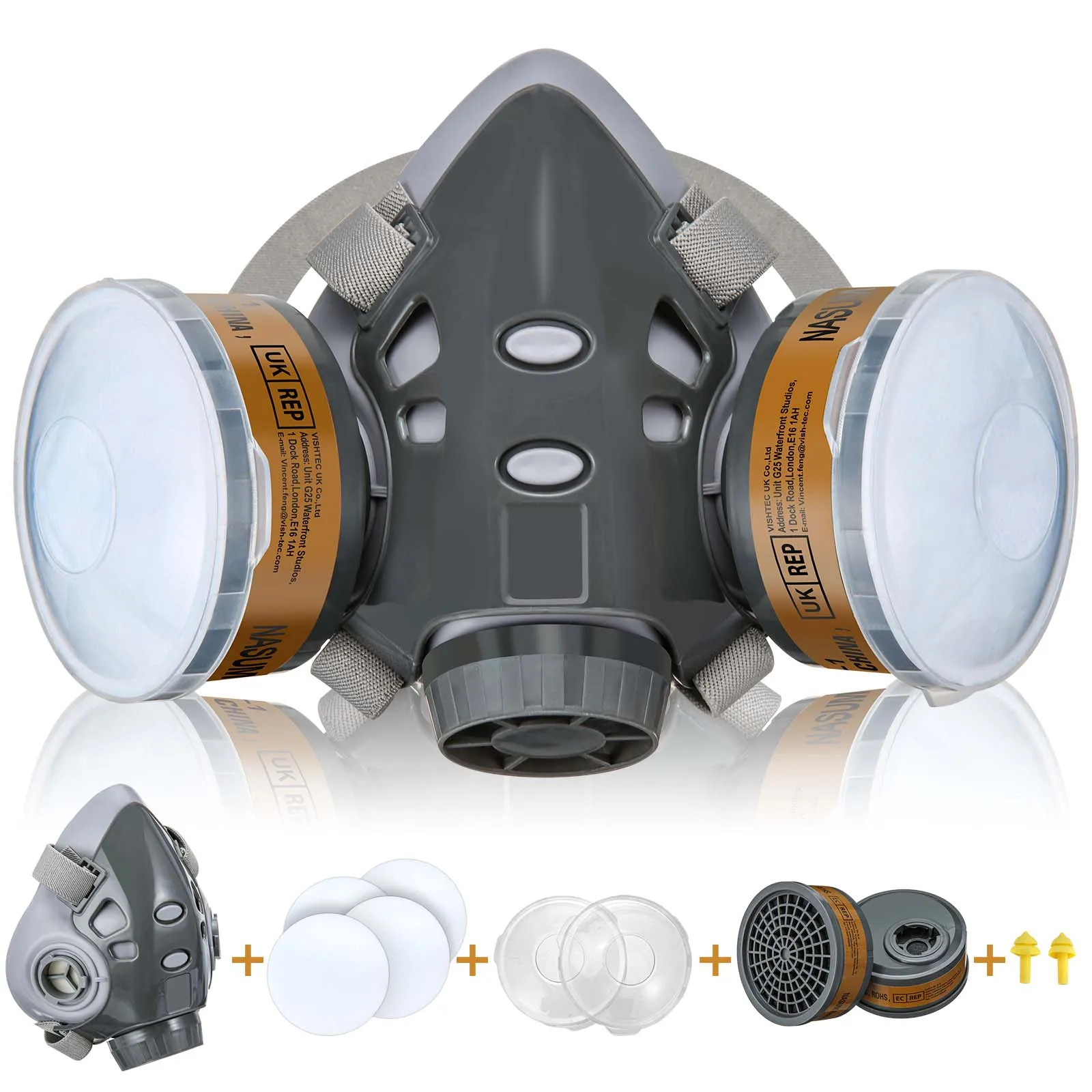 309Gas mask Chemical Respirator Protective Mask Industrial Paint Spray Anti Organic Vapor
309Gas mask Chemical Respirator Protective Mask Industrial Paint Spray Anti Organic Vapor