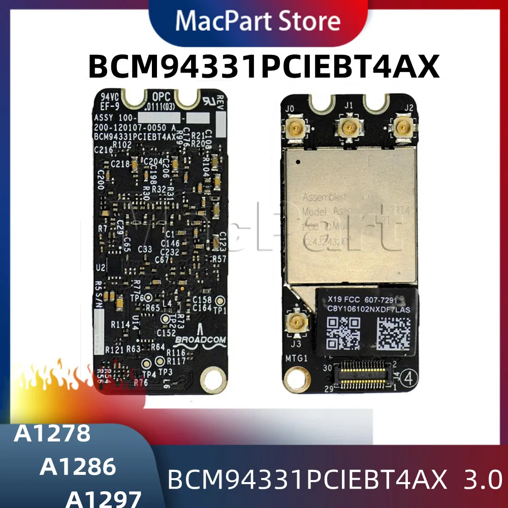 Оригинальная Wi-Fi карта BCM94331PCIEBT4AX Bluetooth 3 0 Карта BT Для Macbook Pro A1278 A1286 A1297 2011 2012 лет |