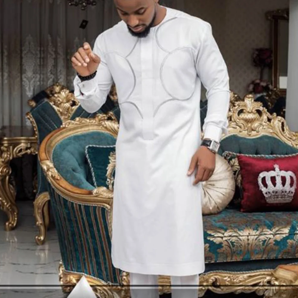 Shirt Pieces 2 Embroidered Social Sweatpants Cotton Sets Pants Top Suits male Fashion Men Dashiki Sleeve Wedding Men's Long
Shirt Pieces 2 Embroidered Social Sweatpants Cotton Sets Pants Top Suits male Fashion Men Dashiki Sleeve Wedding Men's Long