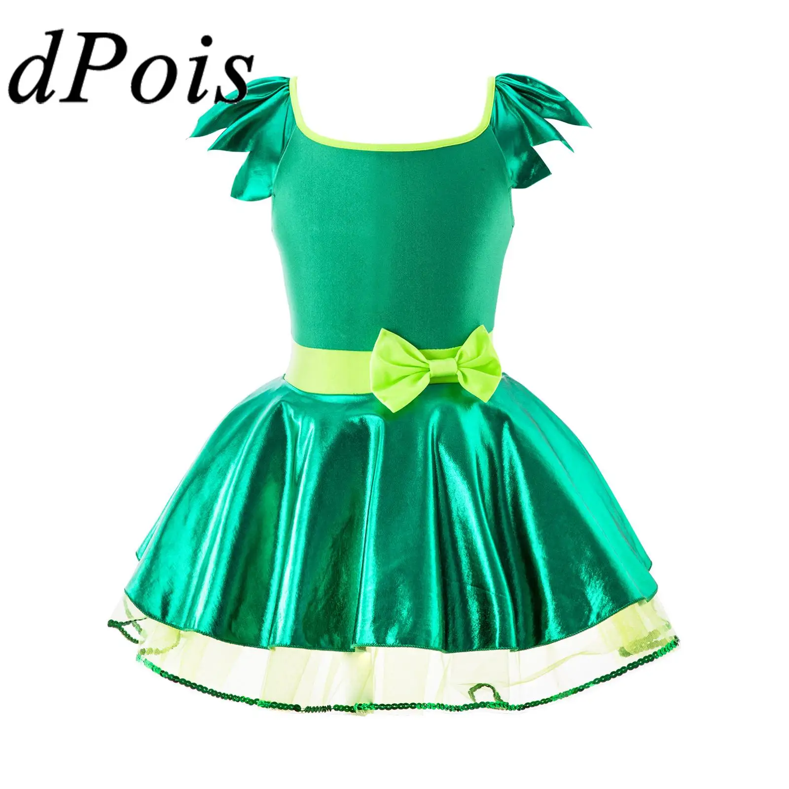 Kid Girls Green Shiny Tutu Dress Sleeveless Ballet Leotard Dresses Dancewear Halloween Christmas Princess Cosplay Costume
Kid Girls Green Shiny Tutu Dress Sleeveless Ballet Leotard Dresses Dancewear Halloween Christmas Princess Cosplay Costume
