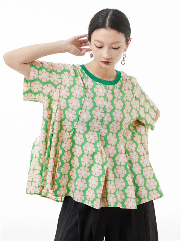 Женский пуловер с цветочным принтом, свободная блузка во французском стиле с коротким рукавом и круглым вырезом, плиссированная блузка, мод...
Женский пуловер с цветочным принтом, свободная блузка во французском стиле с коротким рукавом и круглым вырезом, плиссированная блузка, мод...