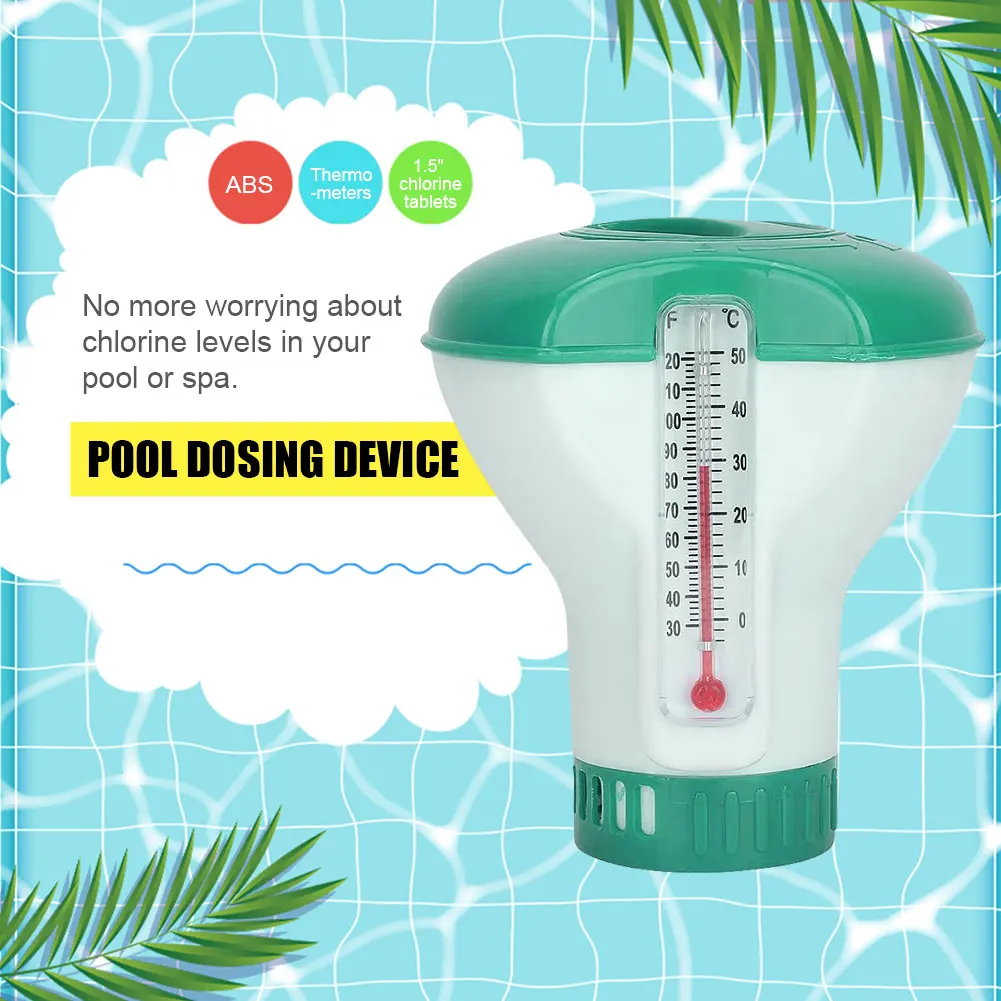 Automatic Chlorine Tablet Dispenser Pool Water Temperature Thermometers With Number For Spas Hot Tubs Swimming Accessories Tools 
Automatic Chlorine Tablet Dispenser Pool Water Temperature Thermometers With Number For Spas Hot Tubs Swimming Accessories Tools