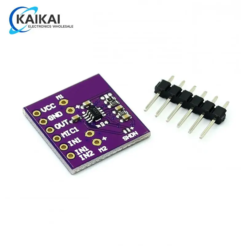 MAX9813H Microphone Module Microphone Amplifier Amplifier Module Double Input Fixed Gain Integrated Bias CJMCU-9813
MAX9813H Microphone Module Microphone Amplifier Amplifier Module Double Input Fixed Gain Integrated Bias CJMCU-9813